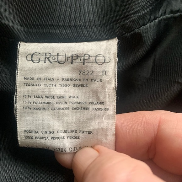 Giorgio Armani Women’s Long Black Lana Wool Cashmere Blend Coat Size 40 US 6 - Picture 8 of 13